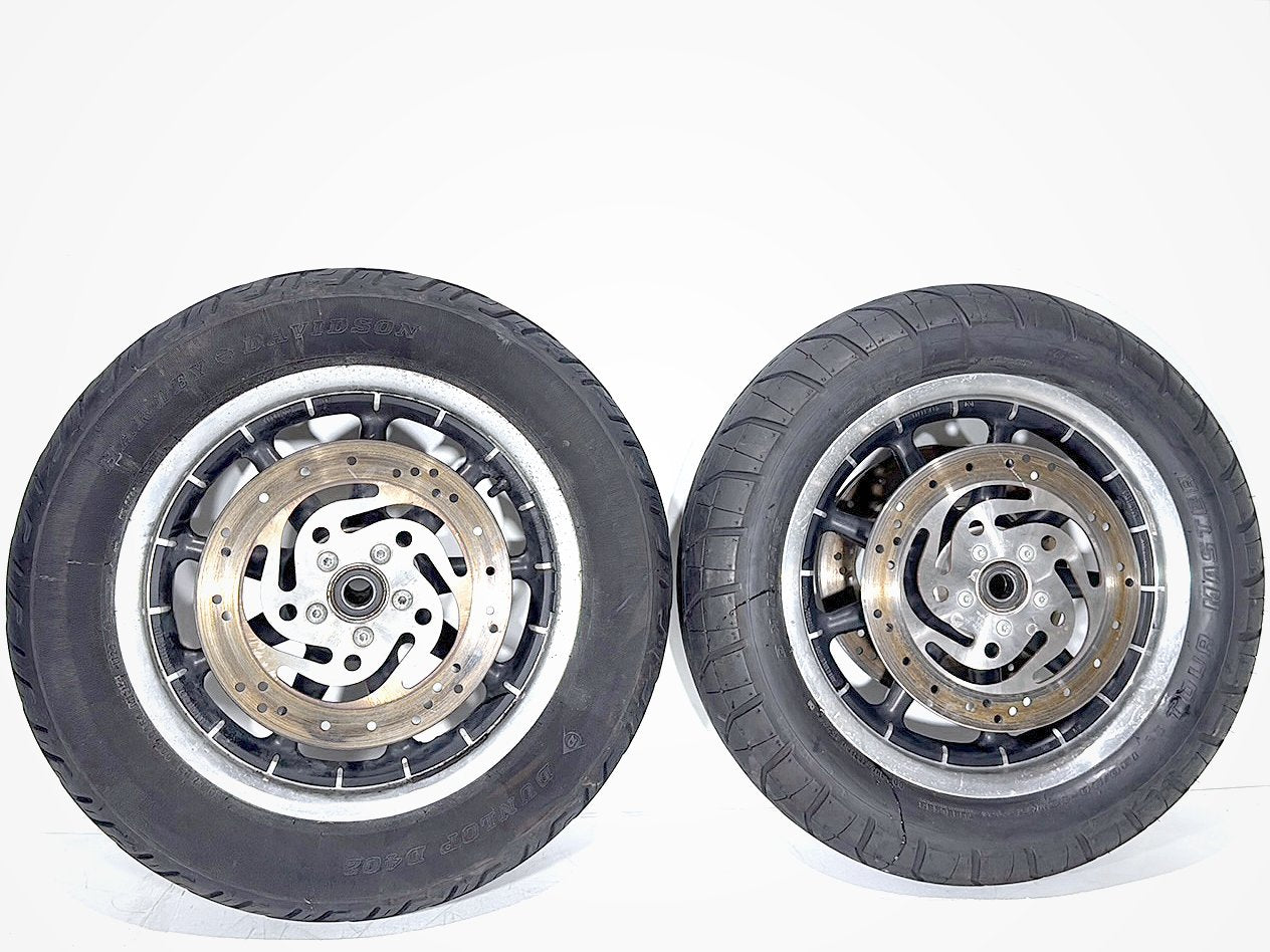 2004 Harley Touring FLHT Electra Glide OEM Front & Rear Wheel Rim Tire