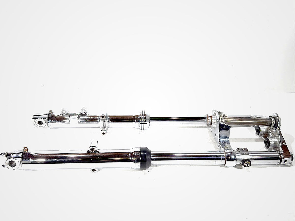 2000 Harley Dyna Wide Glide OEM Front Triple Tree Set & LH RH Fork Legs Sliders