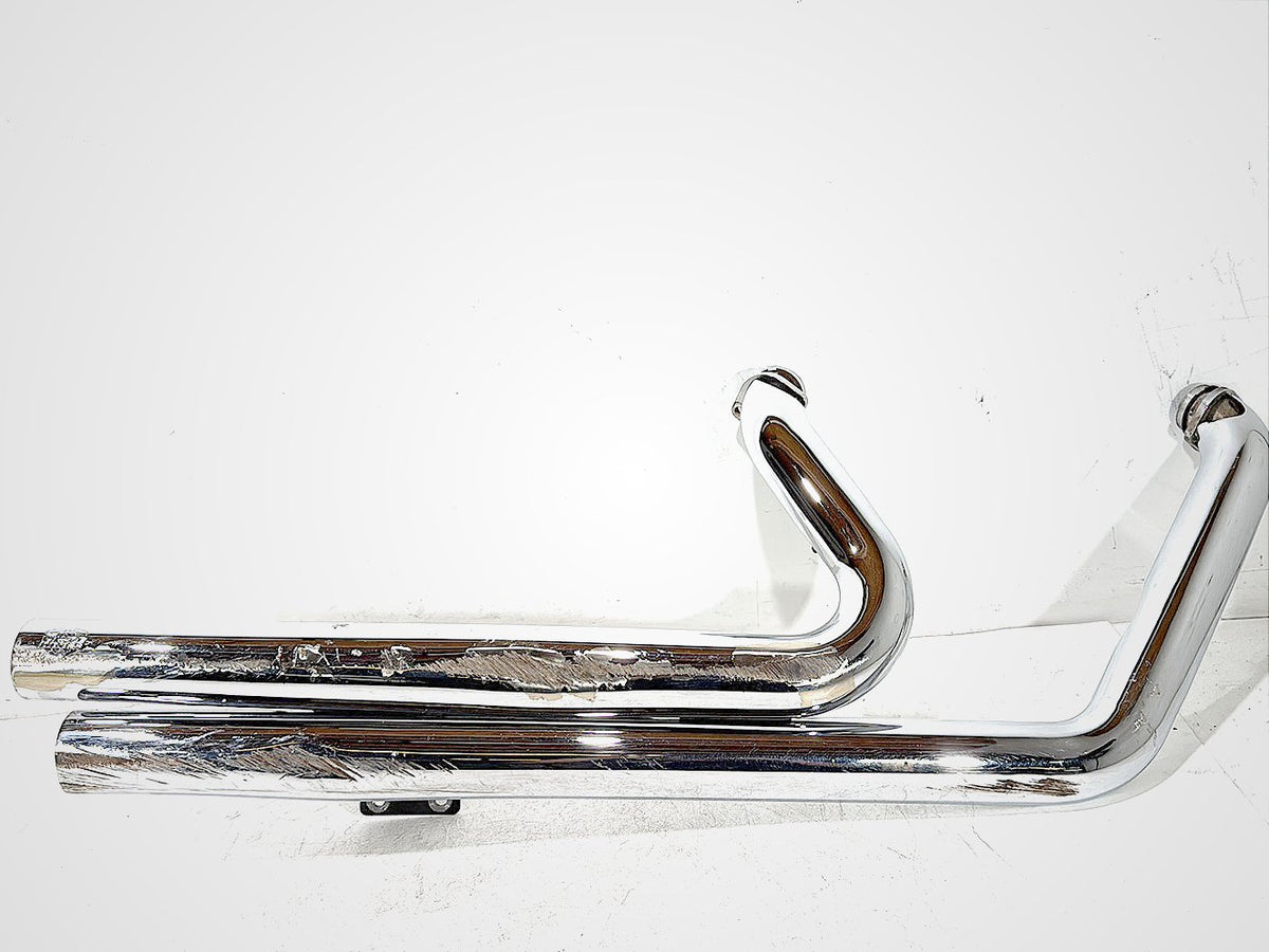 2003 Harley Softail Deuce FXSTD OEM Exhaust Header Pipes Vance & Hines SCRATCHED