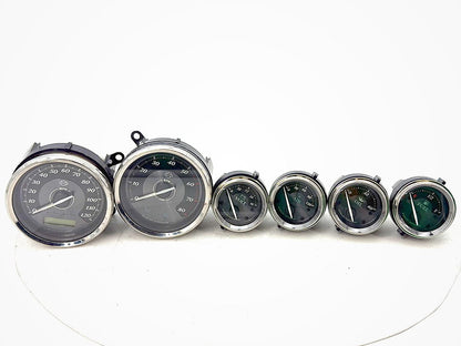 2007 - 2016 Harley-Davidson Touring Electra Glide Ultra Air Oil Volt Fuel Tacho Speedo Gauges Platinum face