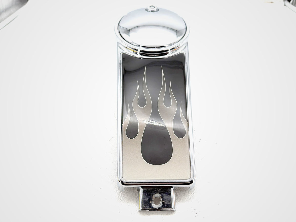 2002 Harley Electra Glide Touring OEM Fuel Gas Tank Dash Console NOKey FLAME