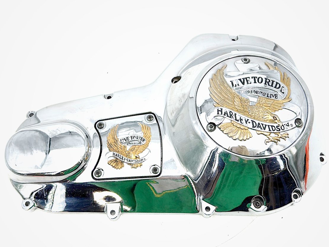 95 Harley Touring Electra Glide Classic Outer Primary Clutch Cover Golden Eagle