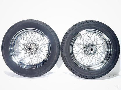 2013 Harley Heritage Softail Classic FLSTC OEM Front Rear Wheel Rim Tire Spoked