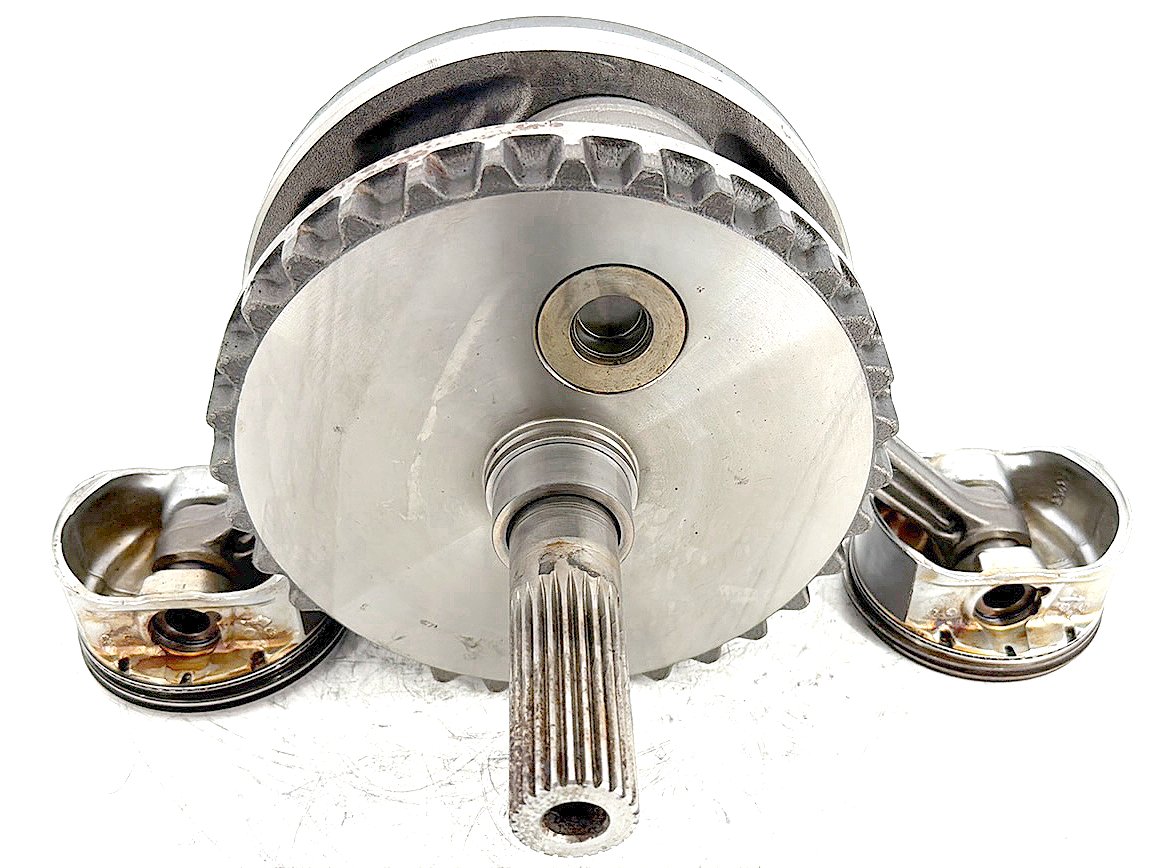 2010 Harley Touring Electra Classic Twin Cam Engine Crank Shaft Flywheel Pistons