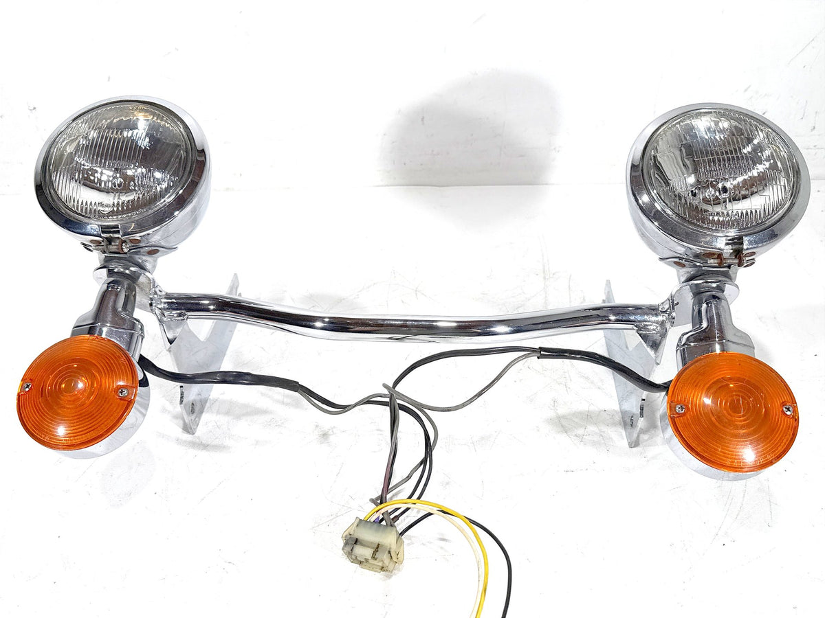 1993 Harley Electra Touring Sport OEM Front Turn Signal Indicators Aux Light Bar