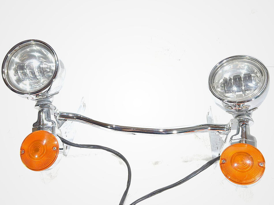 2001 Harley Electra Glide Touring FLHT OEM Front Turn Signal Indicators Aux Light Bar