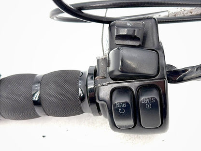 2007 - 2012 Harley-Davidson Touring Street Glide Right Engine Start Kill Switches Controls w/ Hand Grip, Idle Throttle Cables