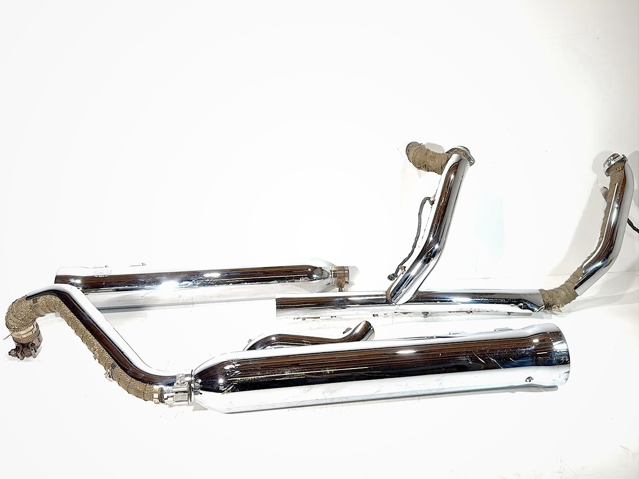 2008 Harley Touring Electra Glide Ultra OEM Exhaust Header Pipes Muffler COBRA