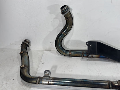 2003 Harley Dyna Wide Glide FXDWG OEM Exhaust Header Pipes Muffler Vance & Hines