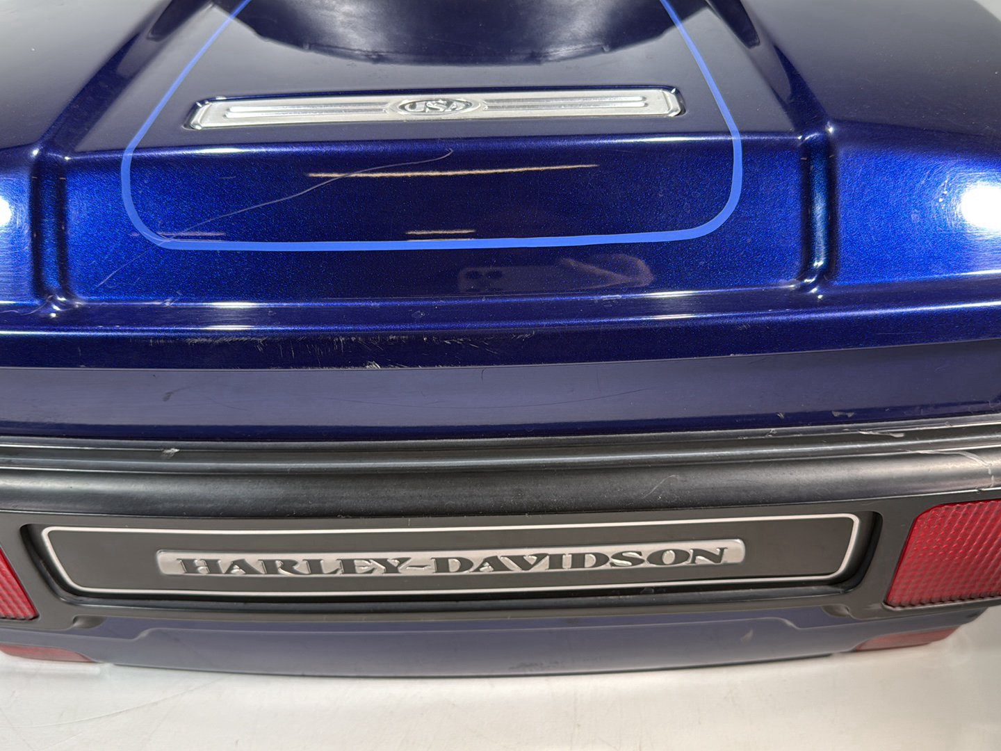 2007 Harley Touring FLHTCU Electra Glide Ultra OEM Pass Backrest Tour Pak Luggage NOKey