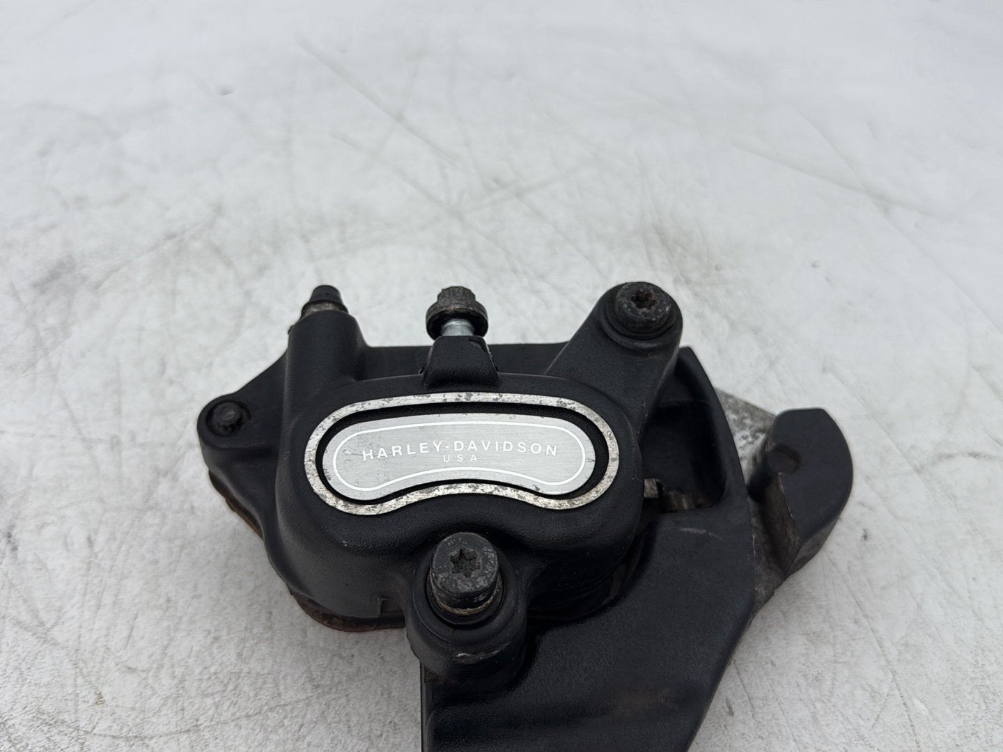 2013 Harley Heritage Softail Classic FLSTC OEM Rear Back Brake Caliper w/ Bracket
