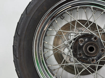 1993 Harley Sportster XLH883H Hugger 883 OEM Rear Wheel Rim Tire Spoked