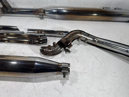 03 Harley Road King Touring FLHRCI Classic Exhaust Header Pipes Muffler RINEHART