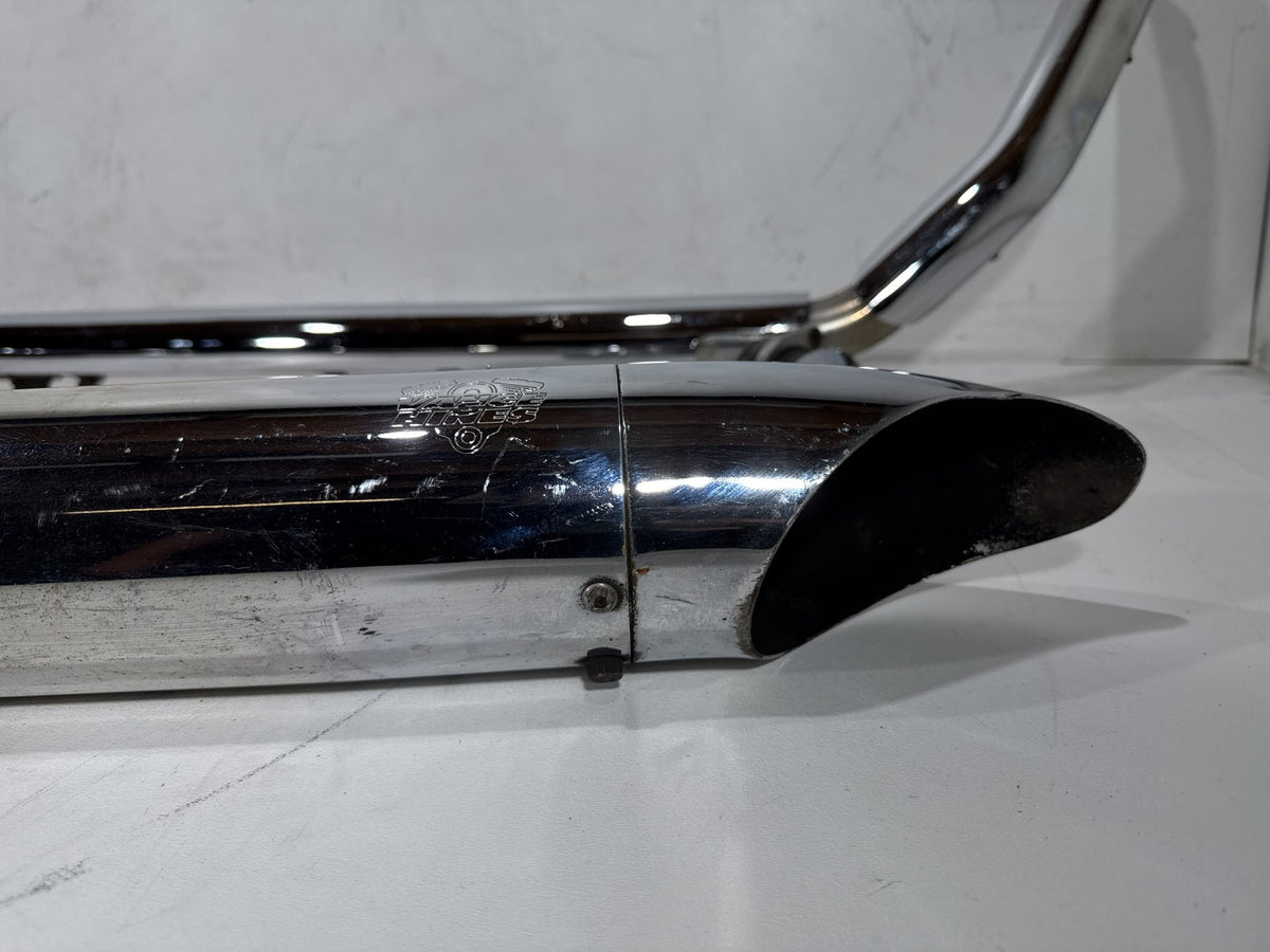 06 Harley Road King Touring Custom Exhaust Header Pipes Vance & Hines Scratched
