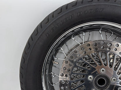 1999 - 2006 Harley-Davidson Touring Electra Glide Ultra Front Wheel Rim Tire Spoked 43440-05A