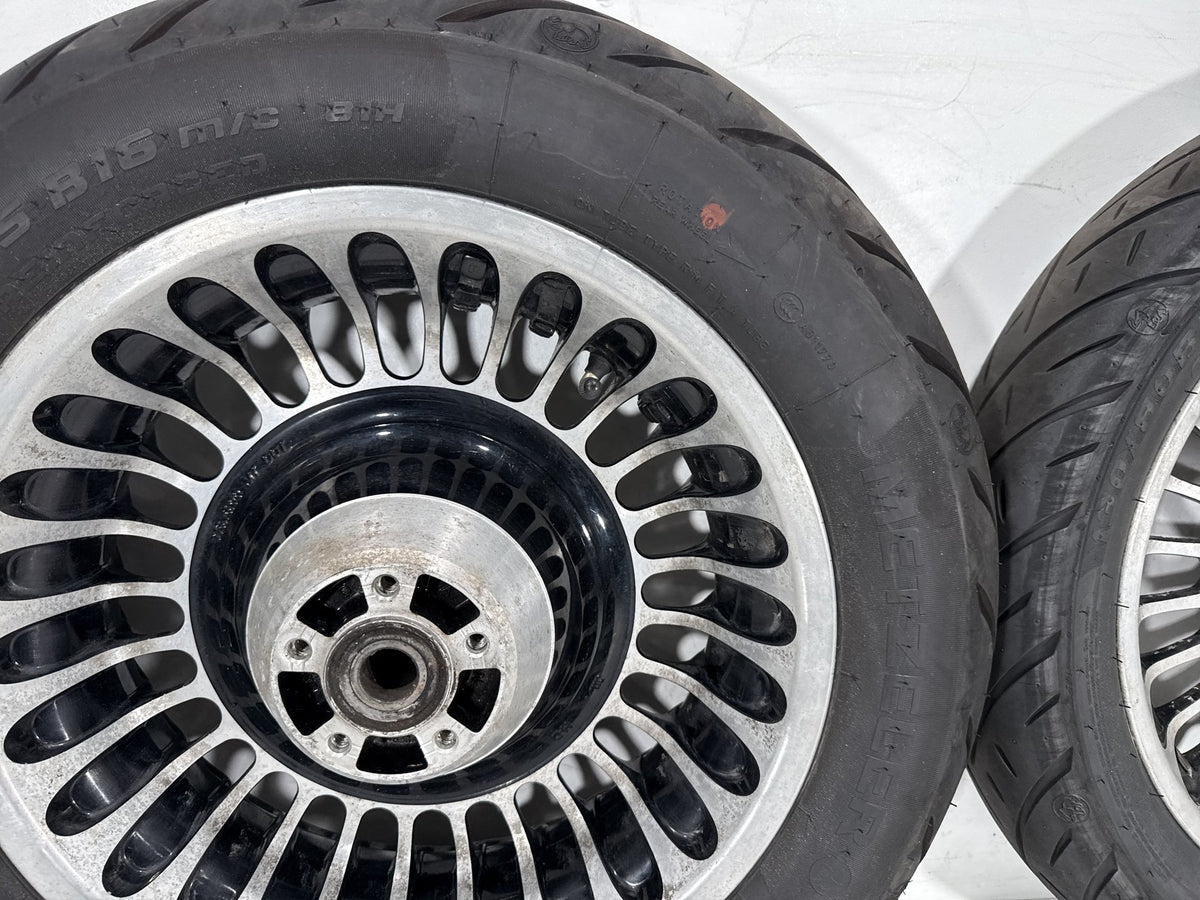 2011 Harley Road King Touring FLHR OEM Front & Rear Wheel Rim Tire 16" 17"