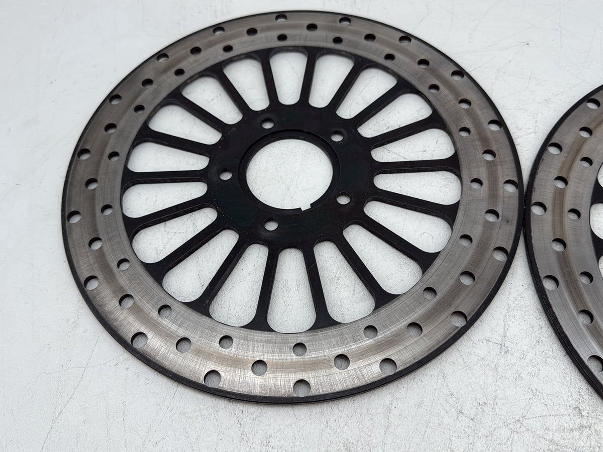 2007 Harley Road King Touring FLHR OEM Front Brake Rotors Disc Pair