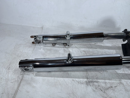 2007 Harley Touring FLHTC Electra Glide Classic OEM Front Triple Tree Set & LH RH Fork Legs Sliders