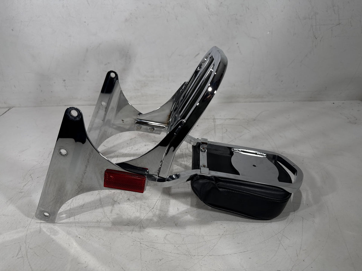 2002 Harley Heritage Softail Classic OEM Rear Sissy Bar w/ Backrest Cushion Pad