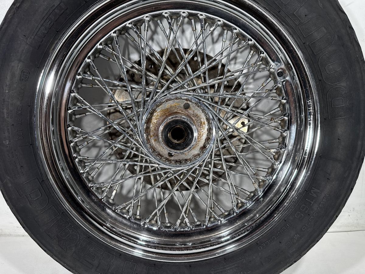 1995 Harley Heritage Softail Classic OEM Front Wheel Rim Tire Spoked MT90B16 16"