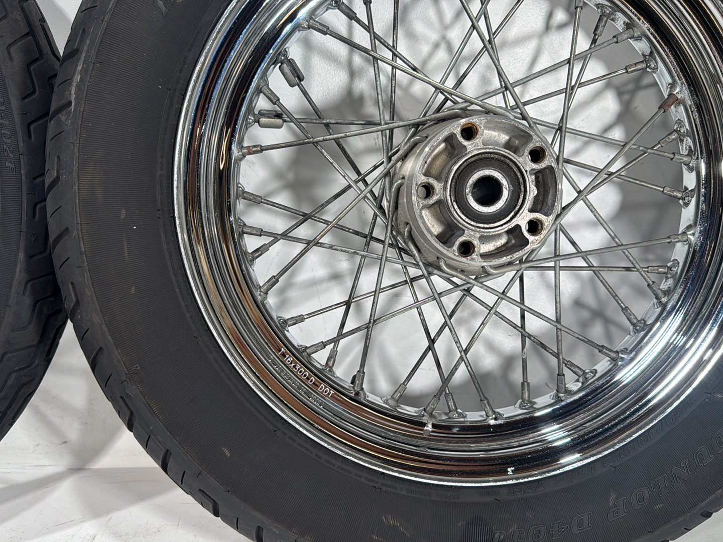 2003 Harley Dyna Wide Glide FXDWG OEM Front Rear Wheel Rim Tire Spoked