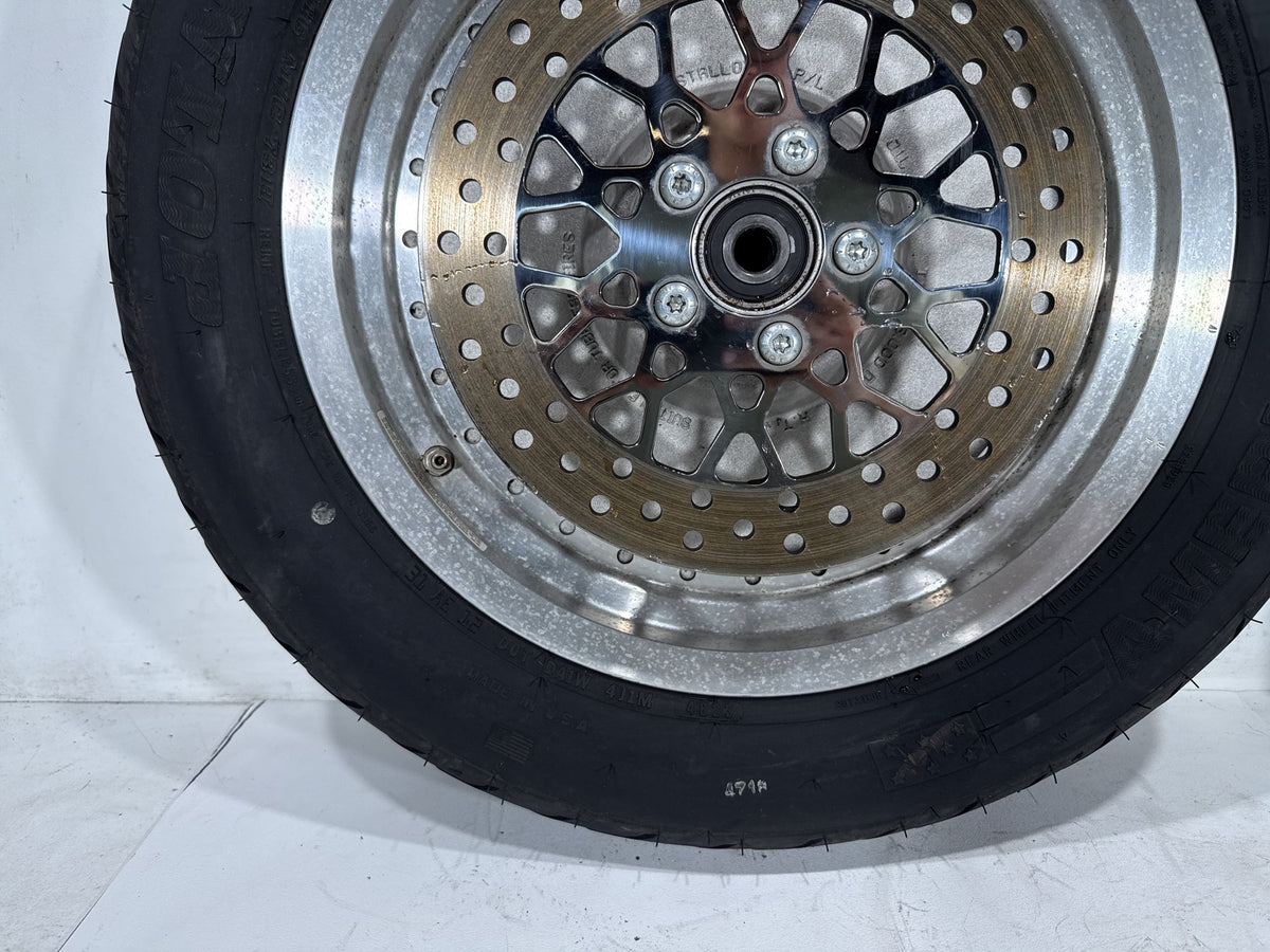 2002 Harley Heritage Softail Classic FLSTC OEM Front & Rear Wheel Rim Tire 16"