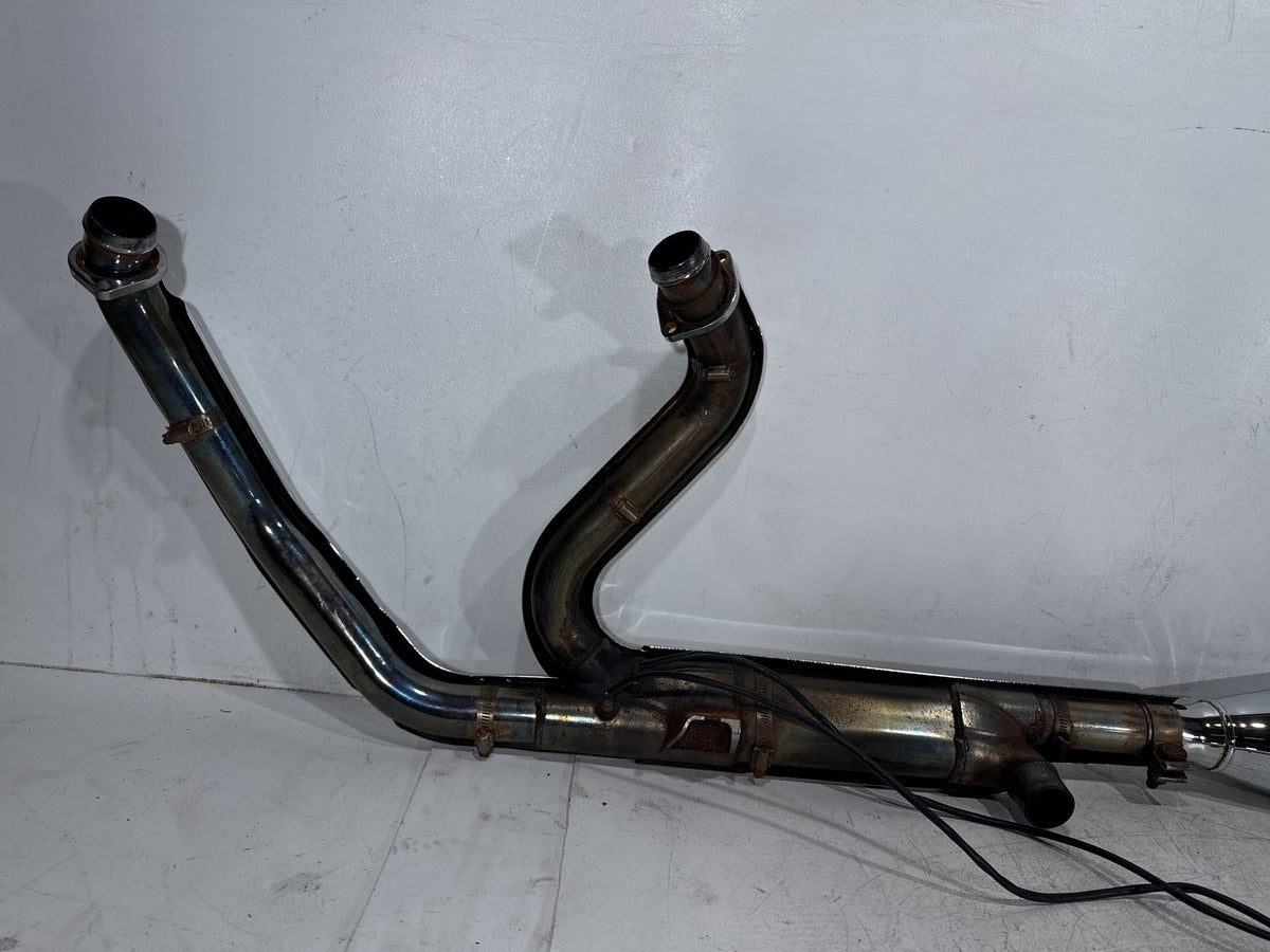 2013 Harley Electra Glide Touring FLHTCU Exhaust Header Pipes Muffler SHARK Road