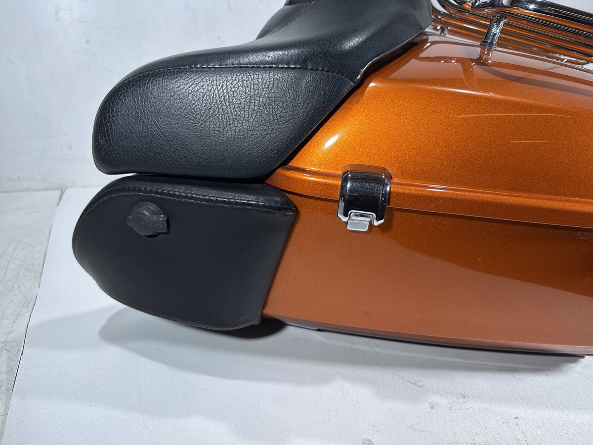 2014 Harley Electra Glide Touring Ultra OEM Pass Backrest Tour Pak Luggage NOKey