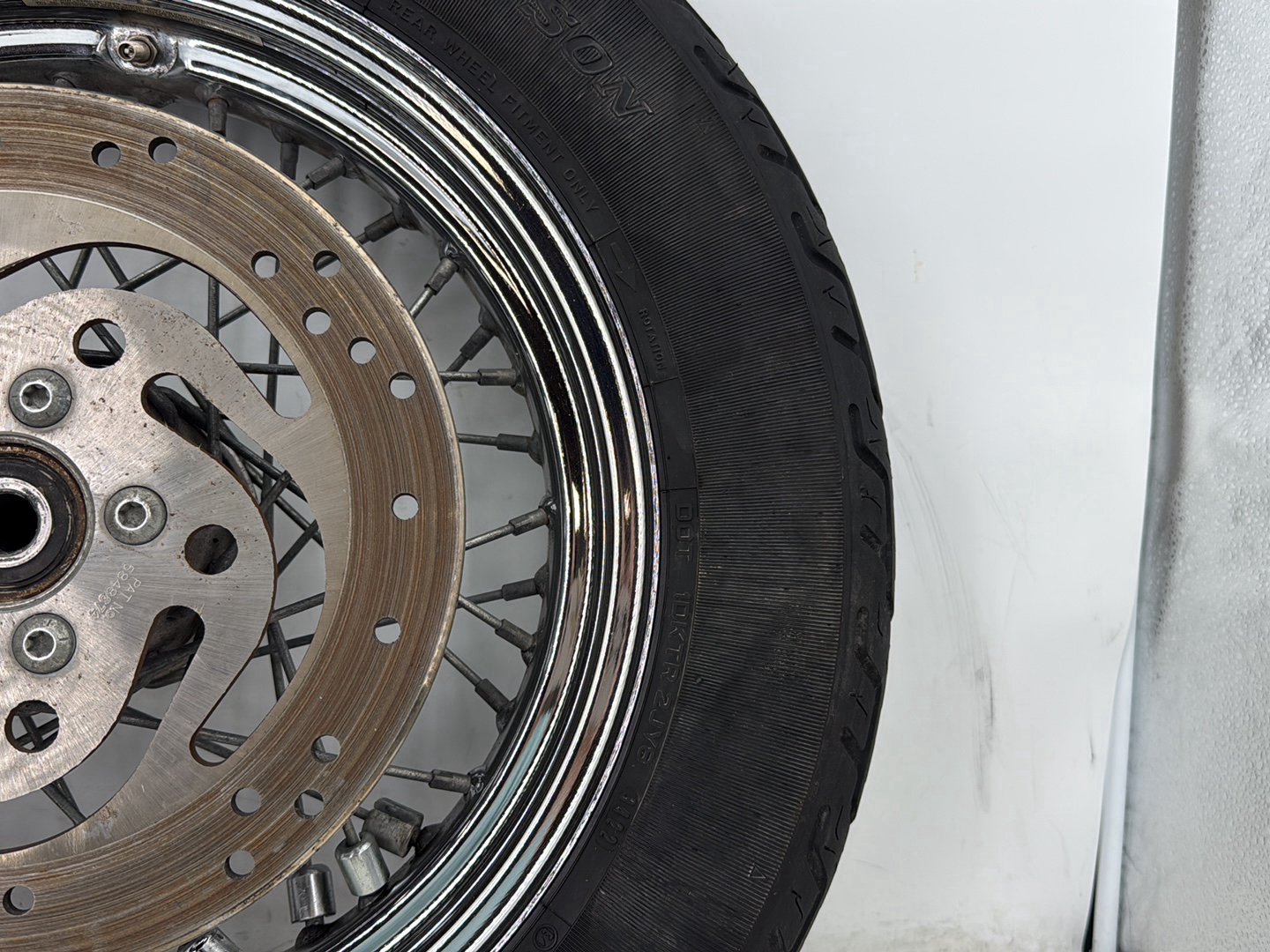 2000 Harley Softail FLSTC Heritage Classic OEM Rear Wheel Rim Tire Spoked