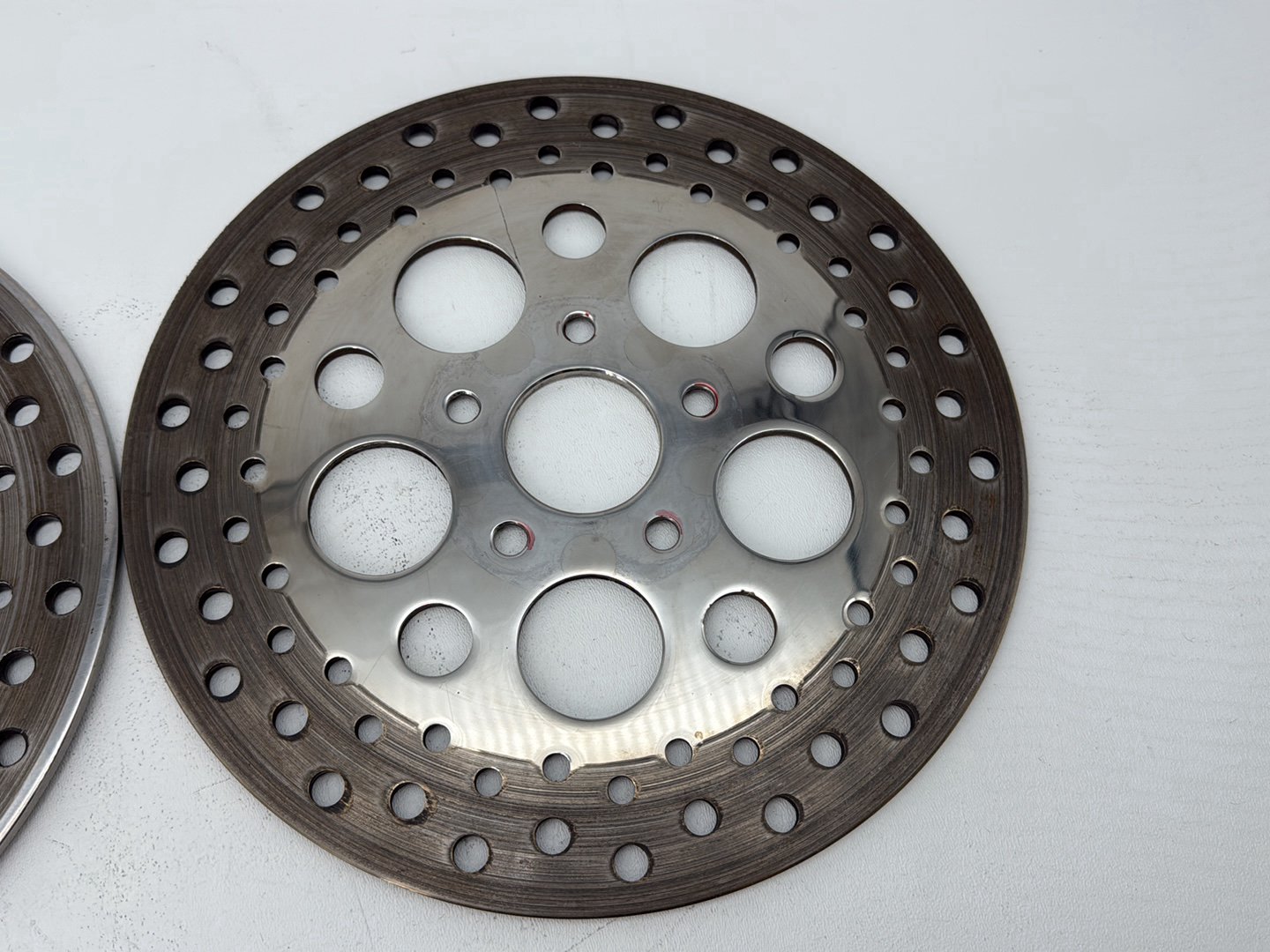 1991 Harley Heritage Softail Classic FLSTC OEM Front Brake Rotors Disc Pair