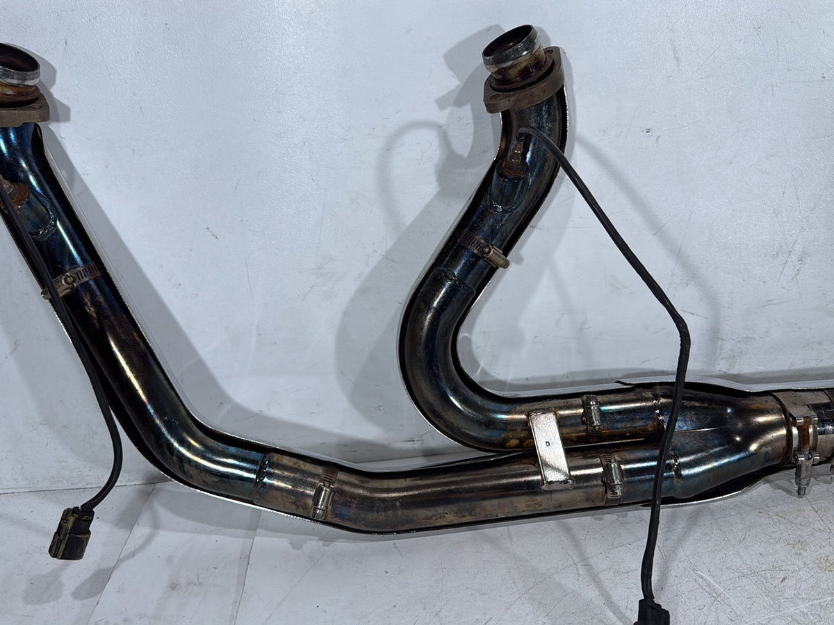 2014 Harley Dyna Low Rider FXDL Exhaust Header Pipes Muffler 2 into 1 BASSANI