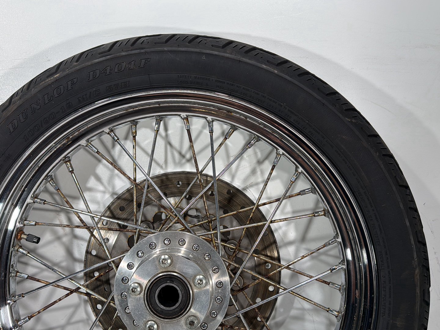 2007 Harley Dyna Street Bob FXDBI OEM Front Rear Wheel Rim Tire Spoked