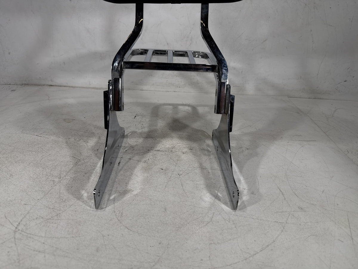 2001 Harley Heritage Softail Classic OEM Rear Sissy Bar w/ Backrest Cushion Pad