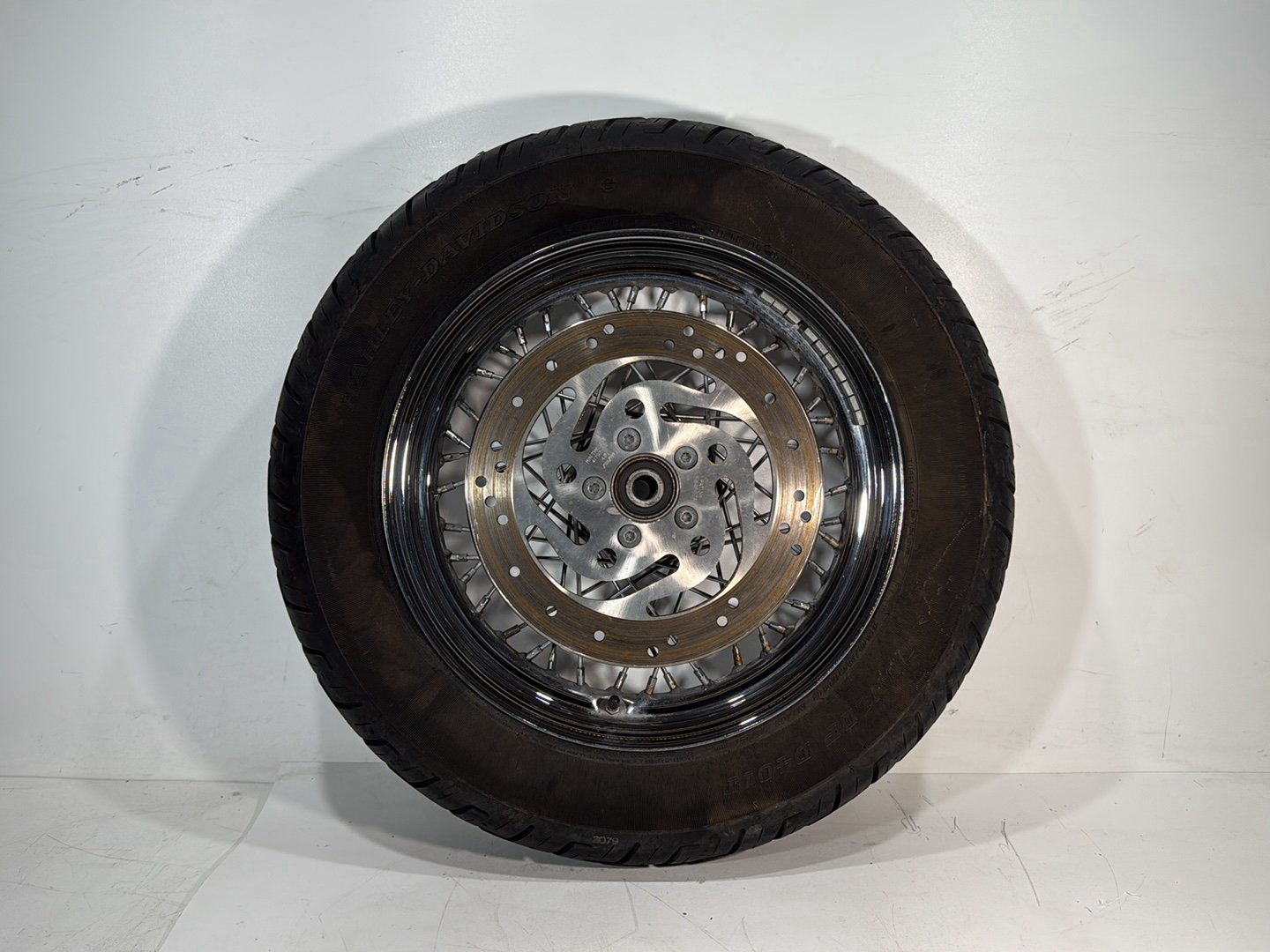 2005 Harley Dyna FXDWG Wide Glide OEM Rear Wheel Rim Tire Spoked