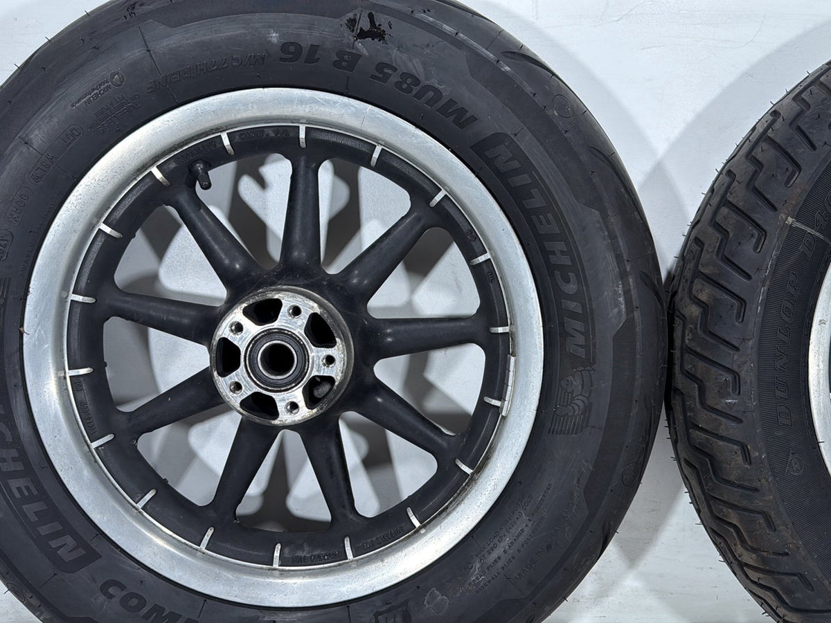 2005 Harley Road King Touring Police OEM Front & Rear Wheel Rim Tire 16"