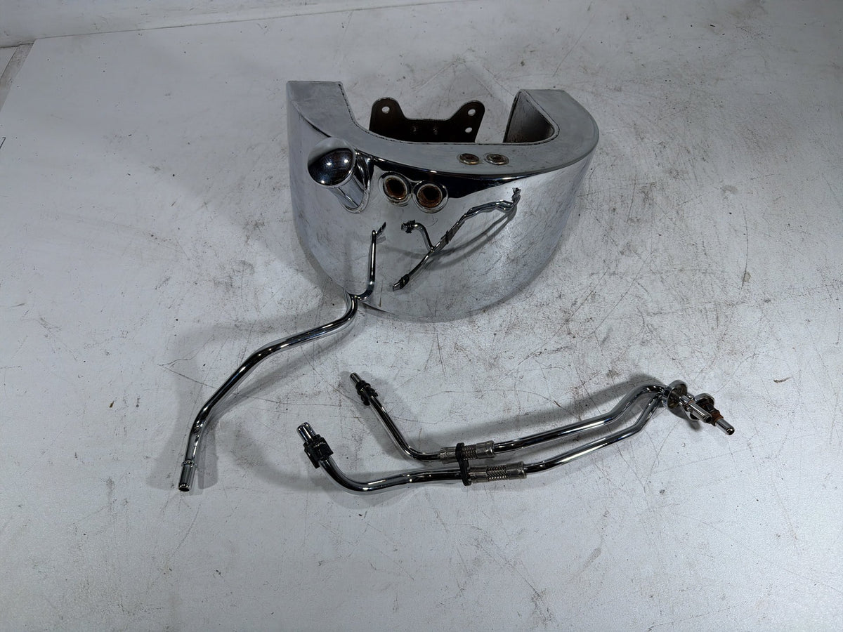 2001 Harley Fat Boy Softail FLSTFI OEM Oil Tank Reservoir Bottle Canister & Dipstick