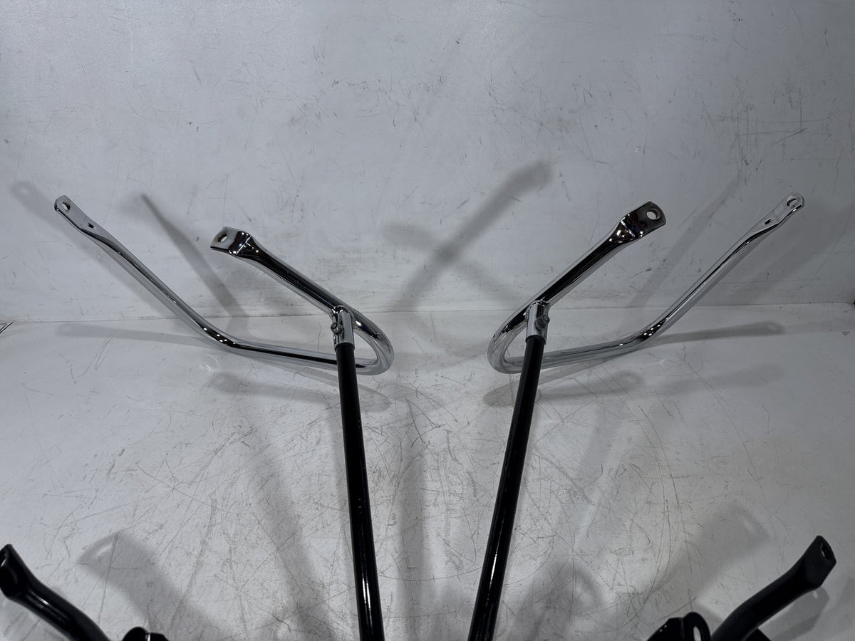 12 Harley Electra Glide Touring OEM Rear Left Right Saddlebag Guard Rails Bar