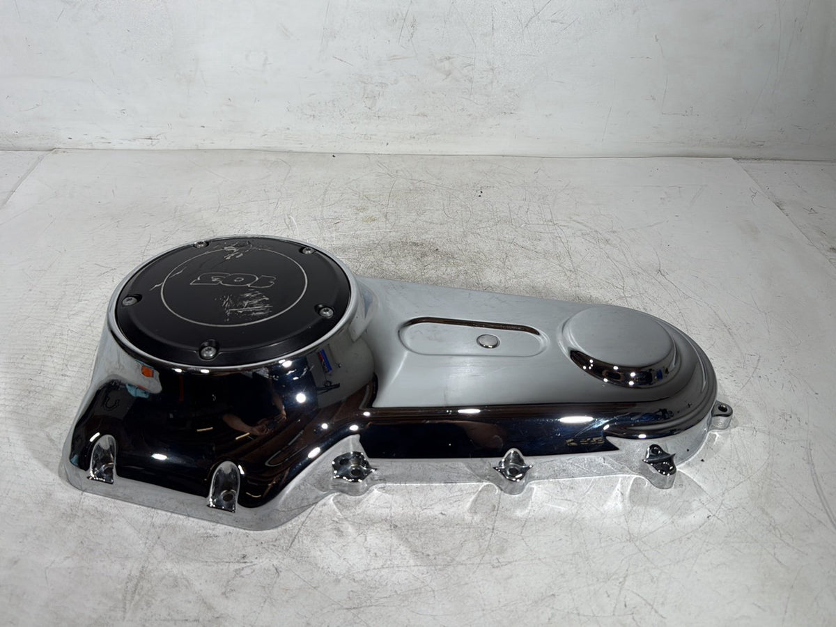 2014 Harley Dyna Low Rider FXDL OEM Outer Primary Clutch Cover SCRATCHED