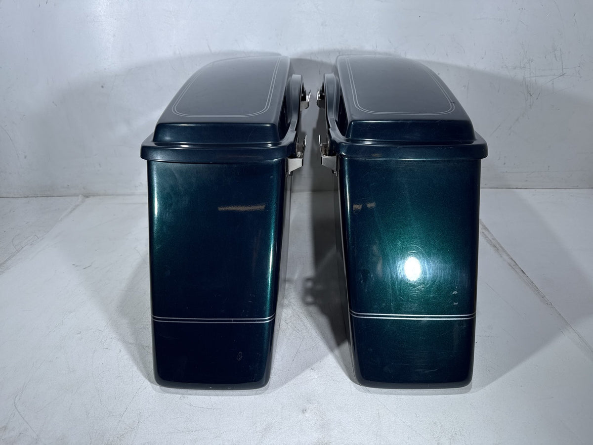 01 Harley Electra Glide Touring Classic OEM Left Right Saddlebags Luggage NOKey
