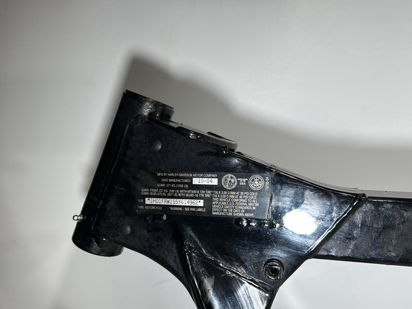 2005 Harley Touring FLHRCI Road King Classic OEM Body Main Frame Chassis SLVG