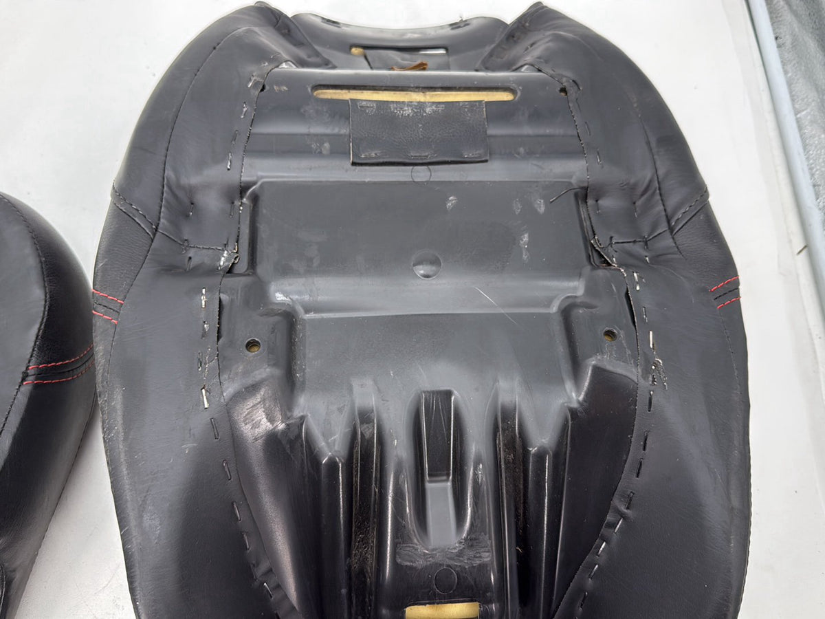 13 Harley Street Glide Touring Passenger Rider Driver Seat Saddle Orange Stitch