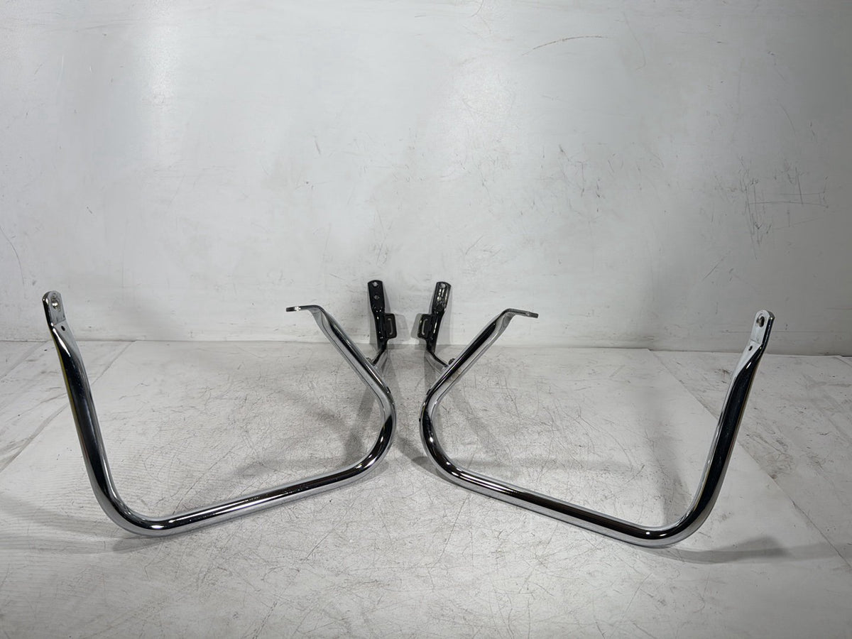 2005 Harley Road King Touring Police OEM Rear Left Right Saddlebag Guard Rails Bar