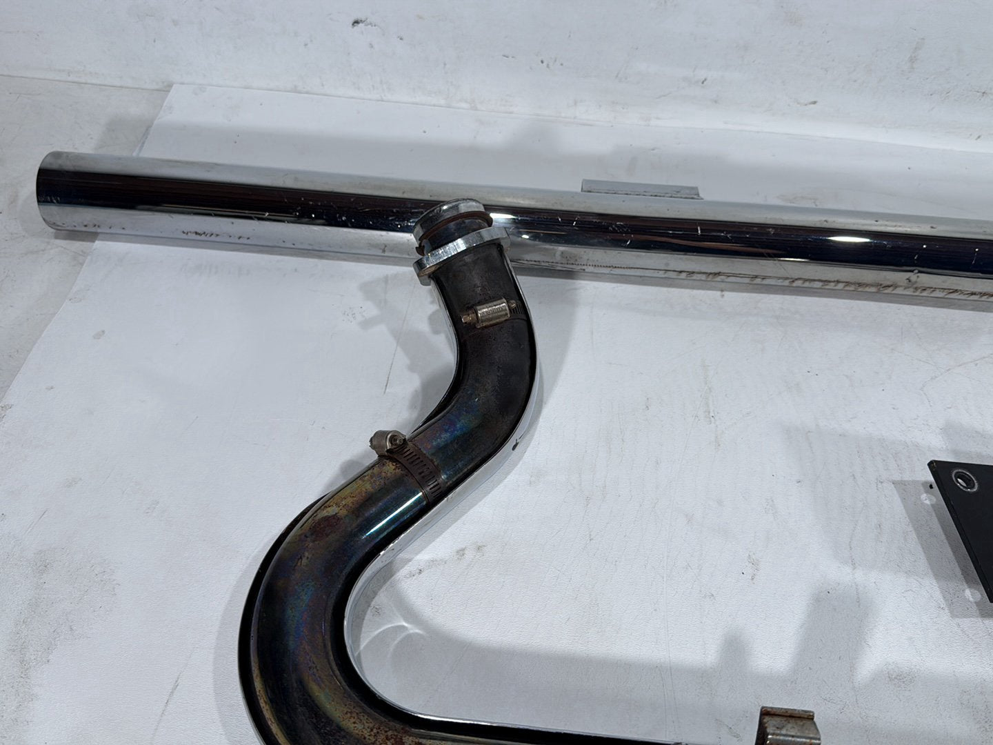 2000 Harley Dyna FXDWG Wide Glide OEM Exhaust Header Pipes Muffler