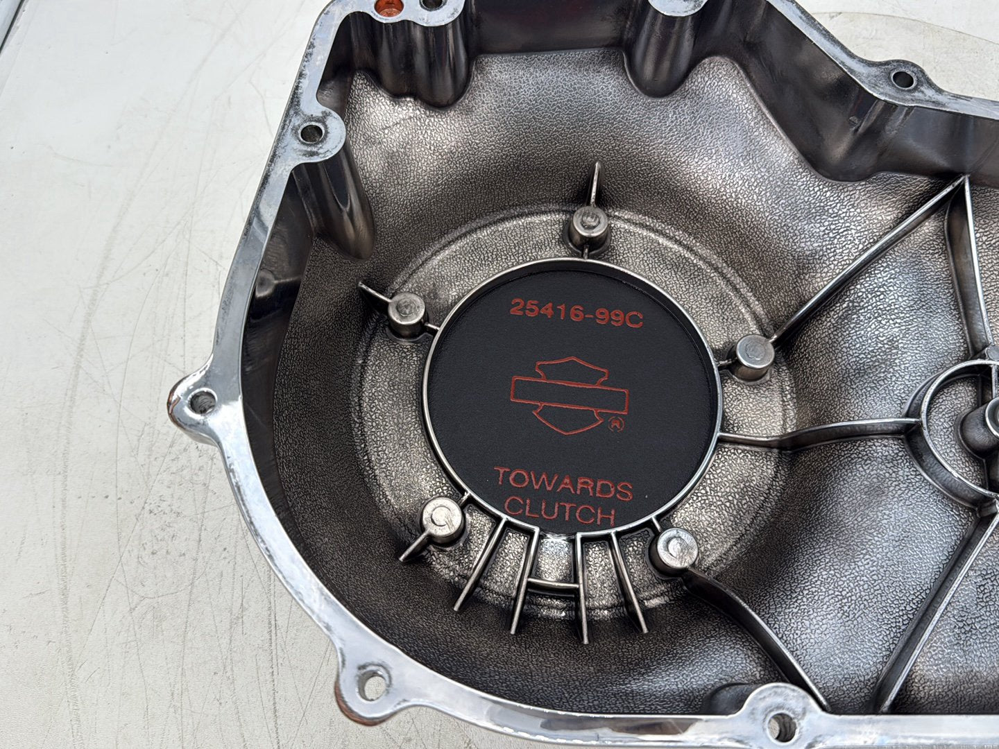 2015 Harley Dyna Low Rider FXDL OEM Outer Primary Clutch Cover
