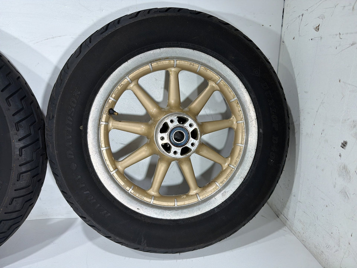 2004 Harley Electra Glide Touring Ultra OEM Front & Rear Wheel Rim Tire 16"