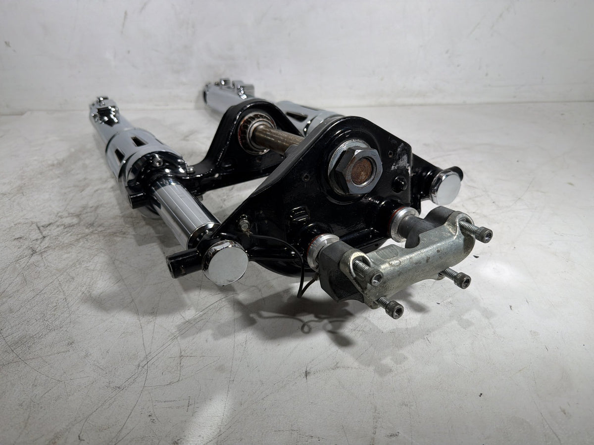 10 Harley Street Glide Touring OEM Front Triple Tree Set LH RH Fork Legs Sliders