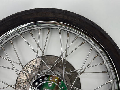 1993 Harley Sportster XLH883H Hugger 883 OEM Front Wheel Rim Tire Spoked
