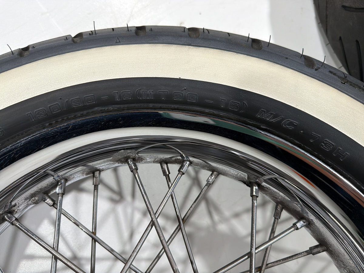 2004 Harley Electra Glide CVO Screamin OEM Front Rear Wheel Rim Tire Spoked 16"