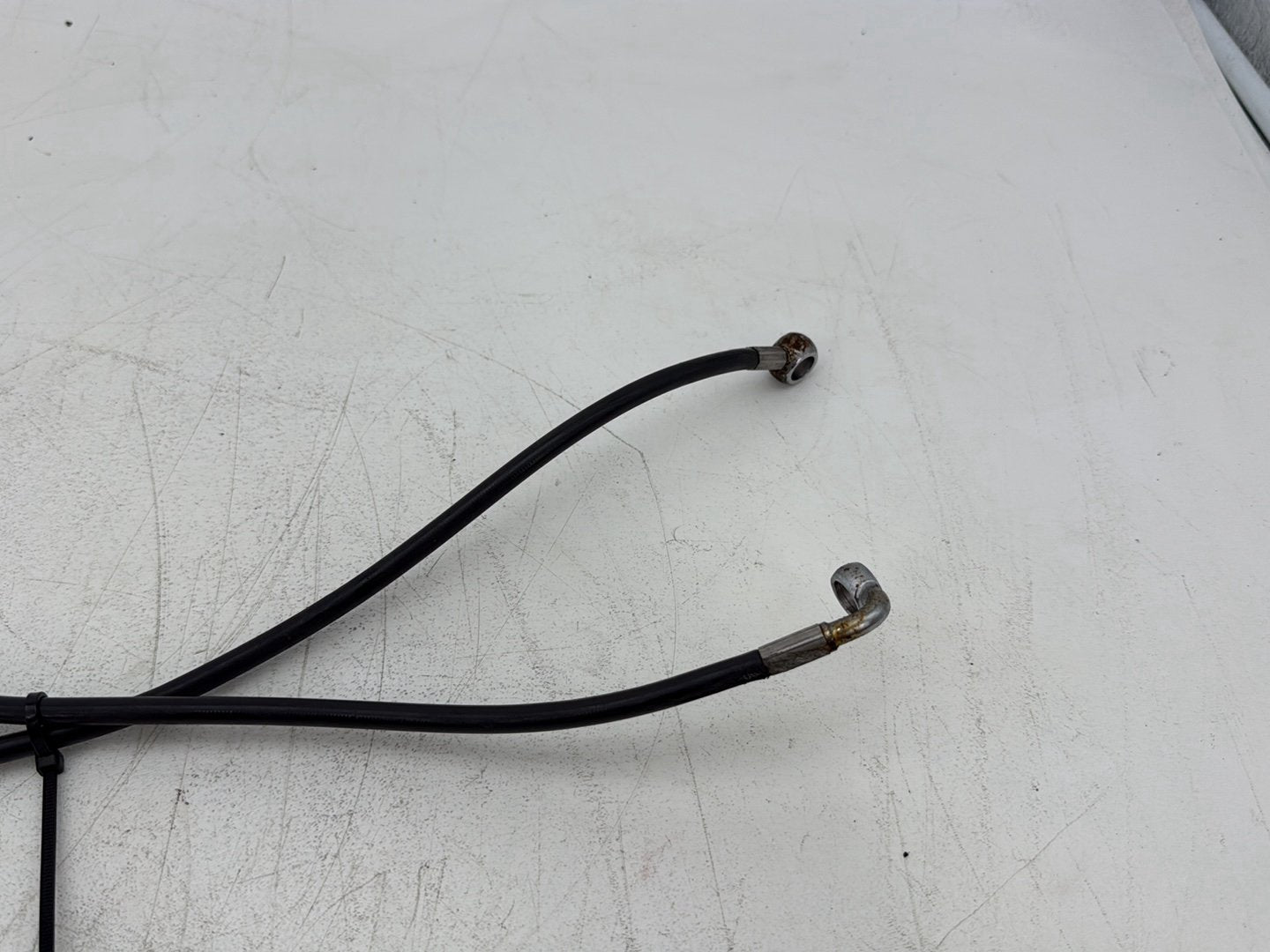 2011 Harley Softail FLSTFB Fat Boy OEM Front Brake Hose Line Pipe ABS 45555-11