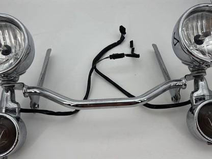 2007 Harley Softail Heritage Classic FLSTC OEM Front Turn Signal Indicators Aux Light Bar